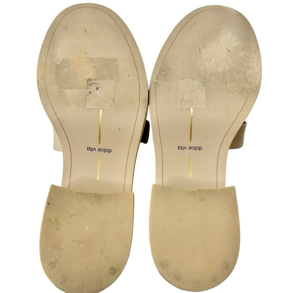 Dolce Vita Crinkle Patent leather yonder block heel loafers in sesame sz 7.5 - Picture 10 of 13